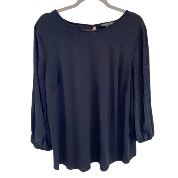 Adrianna Papell lightweight flowy round neck long sleeve blouse. Women's size 1X - Picture 1 of 9